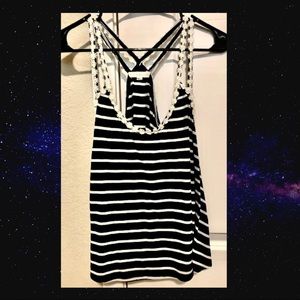 Rewind Striped Daisy Tank